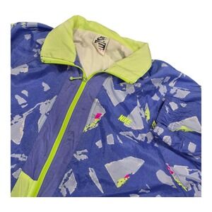 VTG Nike Elite Windbreaker Track Jacket Lined Oversized Full Zip Women's M